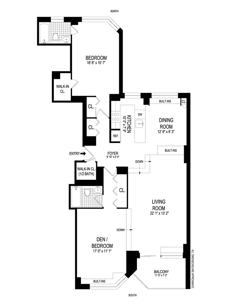 Floorplan for 515 East 79th Street, 18A