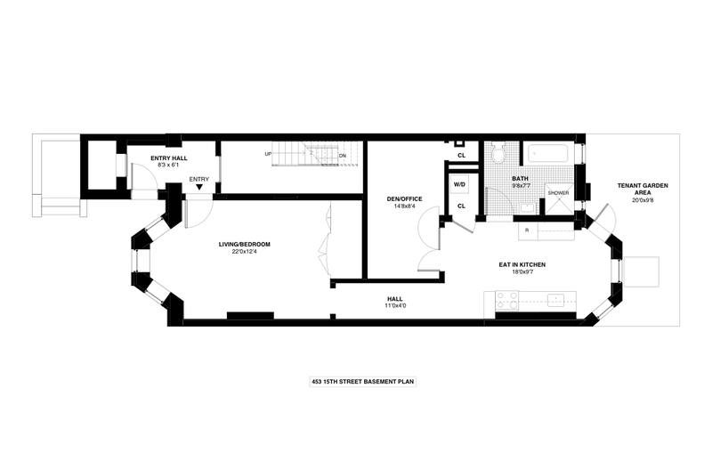 Floorplan for 453 15th Street, GARDEN