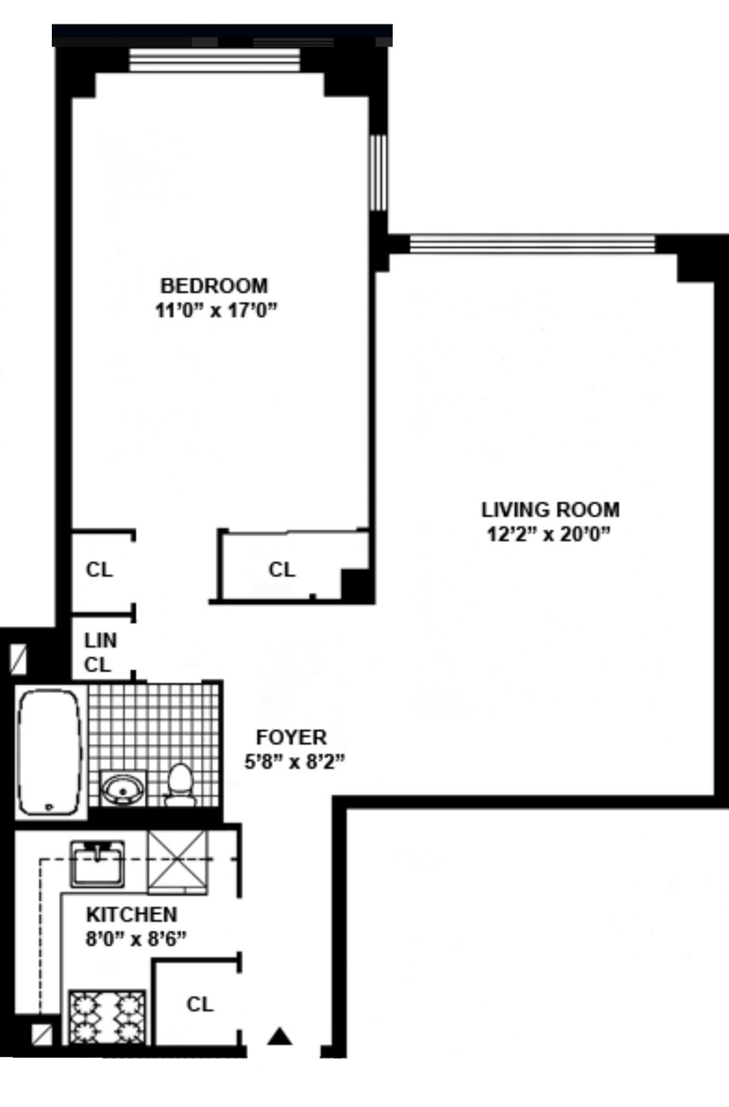 Floorplan for 140 East 56th Street, 5M