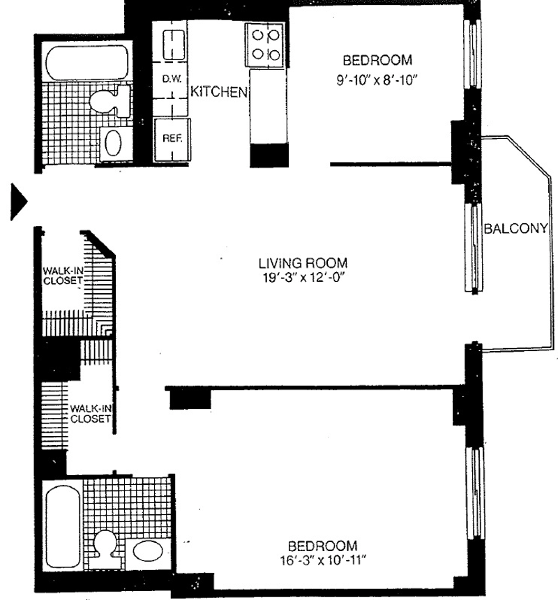 Floorplan for 50 Lexington Avenue, 18D