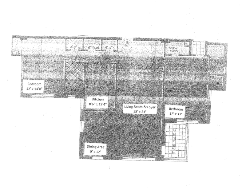 Floorplan for 2711 Henry Hudson Parkway, 5B