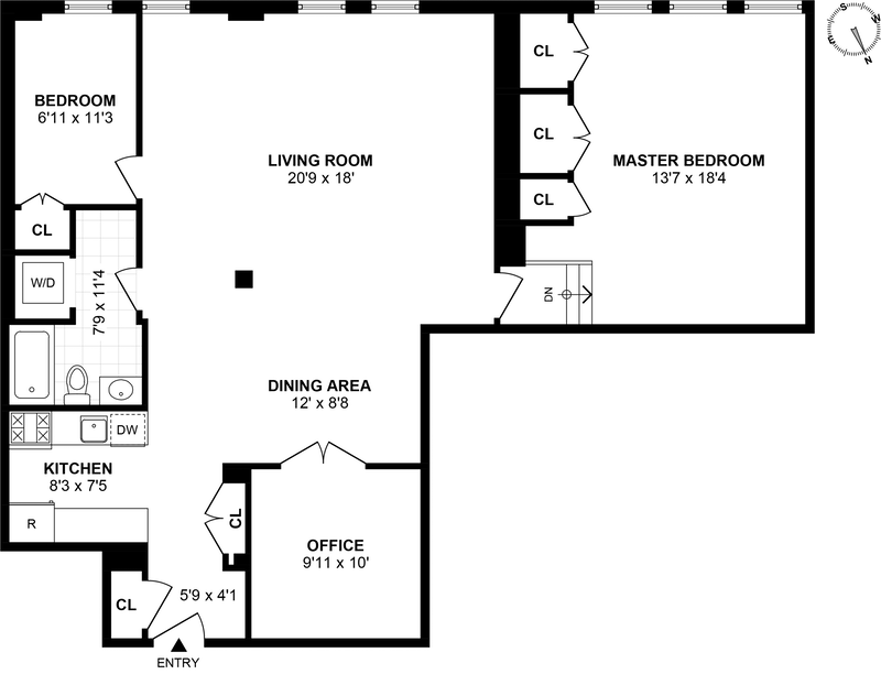Floorplan for 11 Sterling Place, 4D
