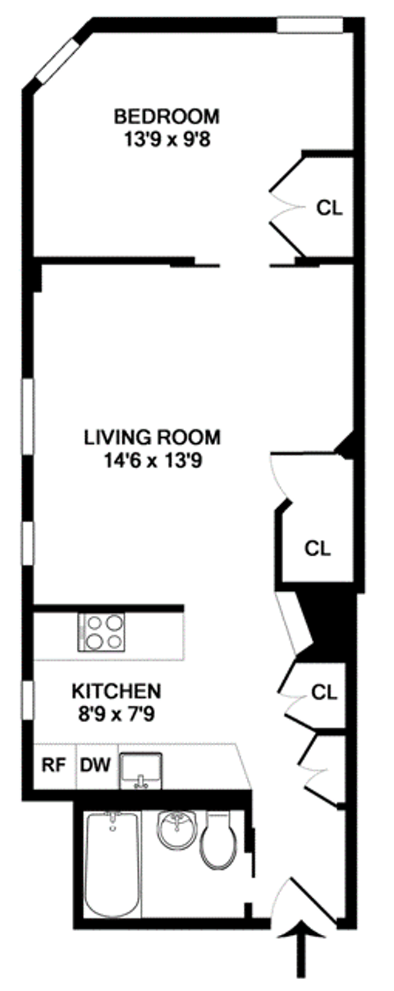 Floorplan for 360 West 21st Street, 4K