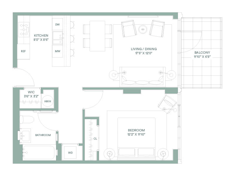 Floorplan for 2218 Jackson Avenue, 410