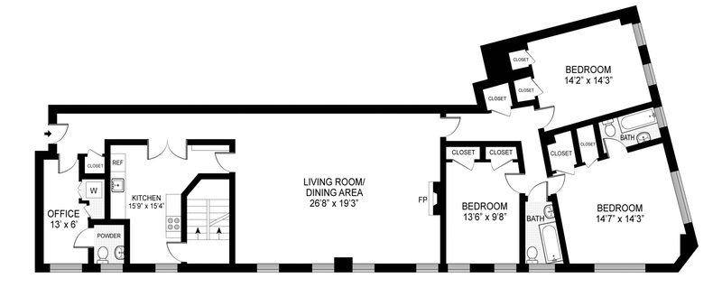 Floorplan for 725 Riverside Drive, 7A