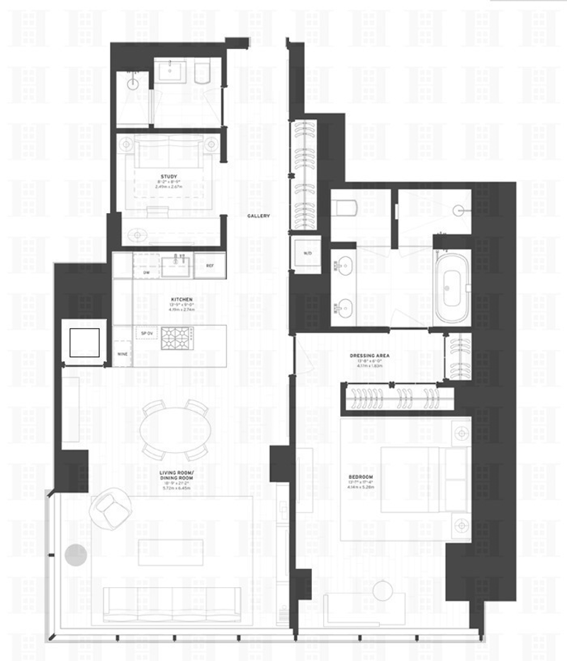 Floorplan for 157 West 57th Street, 39E