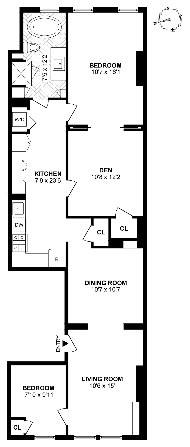 Floorplan for 921 Garden St, 3