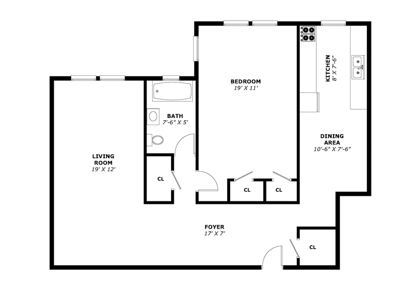 Floorplan for 3210 Arlington Avenue, 4G