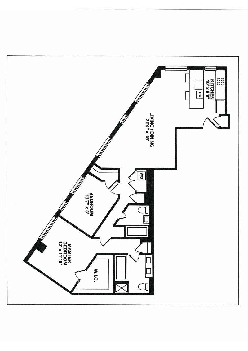 Floorplan for 133 Water Street, 11A