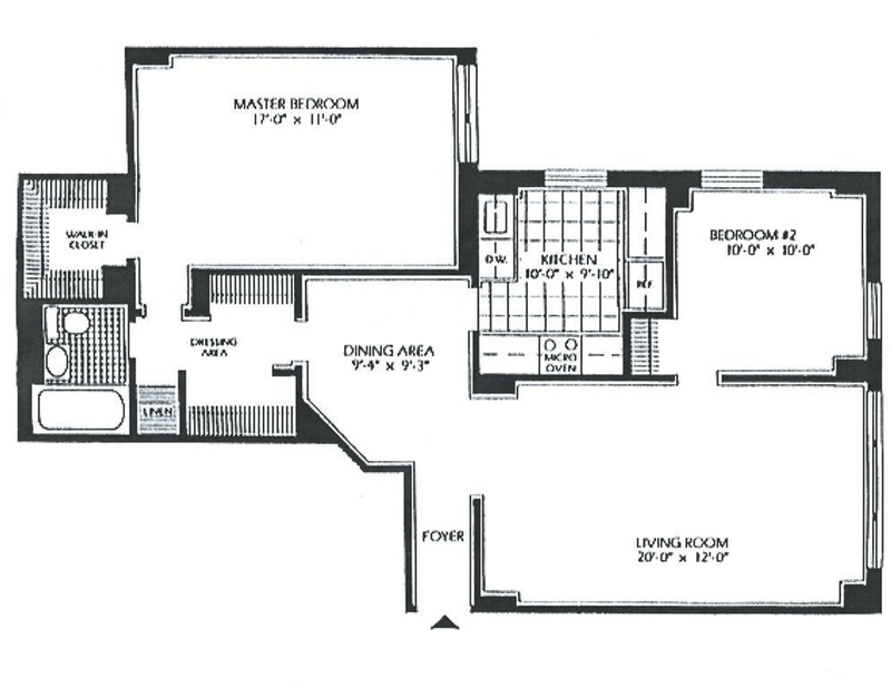 Floorplan for 5900 Arlington Avenue, 12X