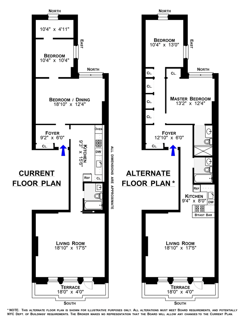 Floorplan for 321 West, 100th Street, 1