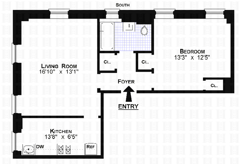 Floorplan for 340 West 86th Street, 2D