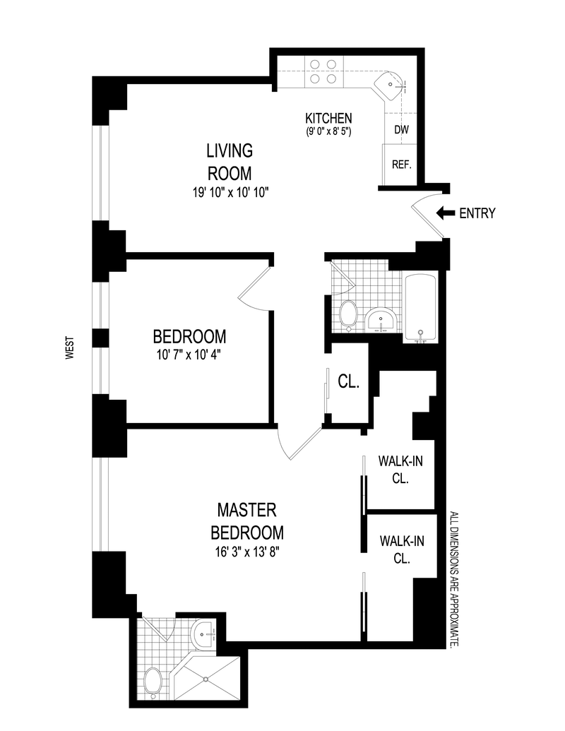 Floorplan for 45 Tudor City Place, 607