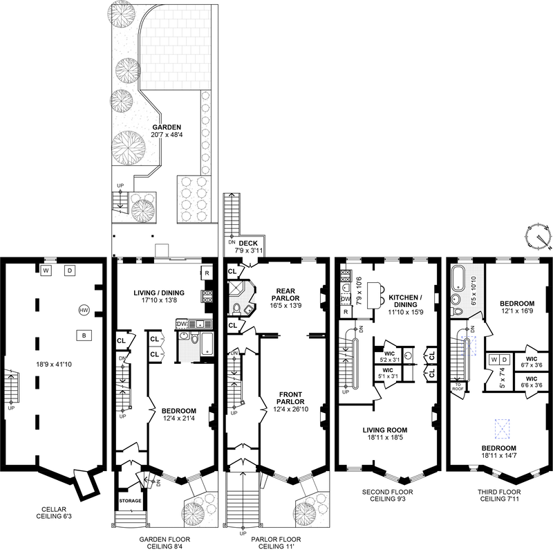 Floorplan for 60 Berkeley Place