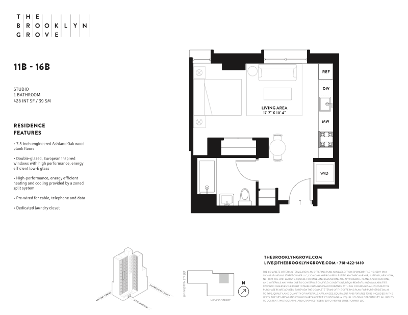 Floorplan for 10 Nevins Street, 12B