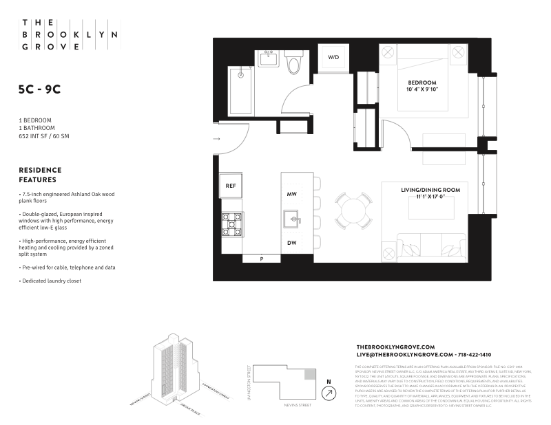 Floorplan for 10 Nevins Street, 7C