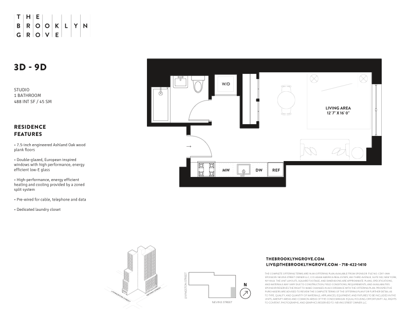 Floorplan for 10 Nevins Street, 9D