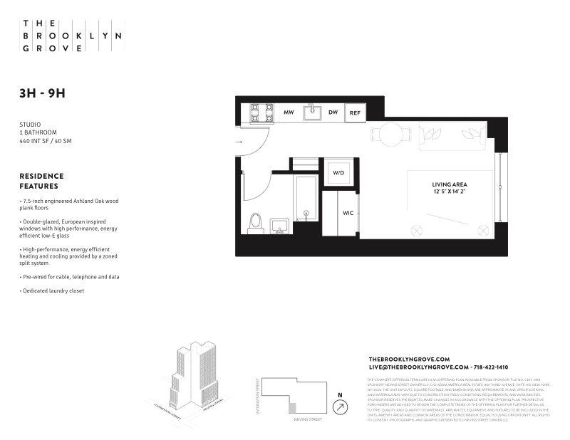 Floorplan for 10 Nevins Street, 5H