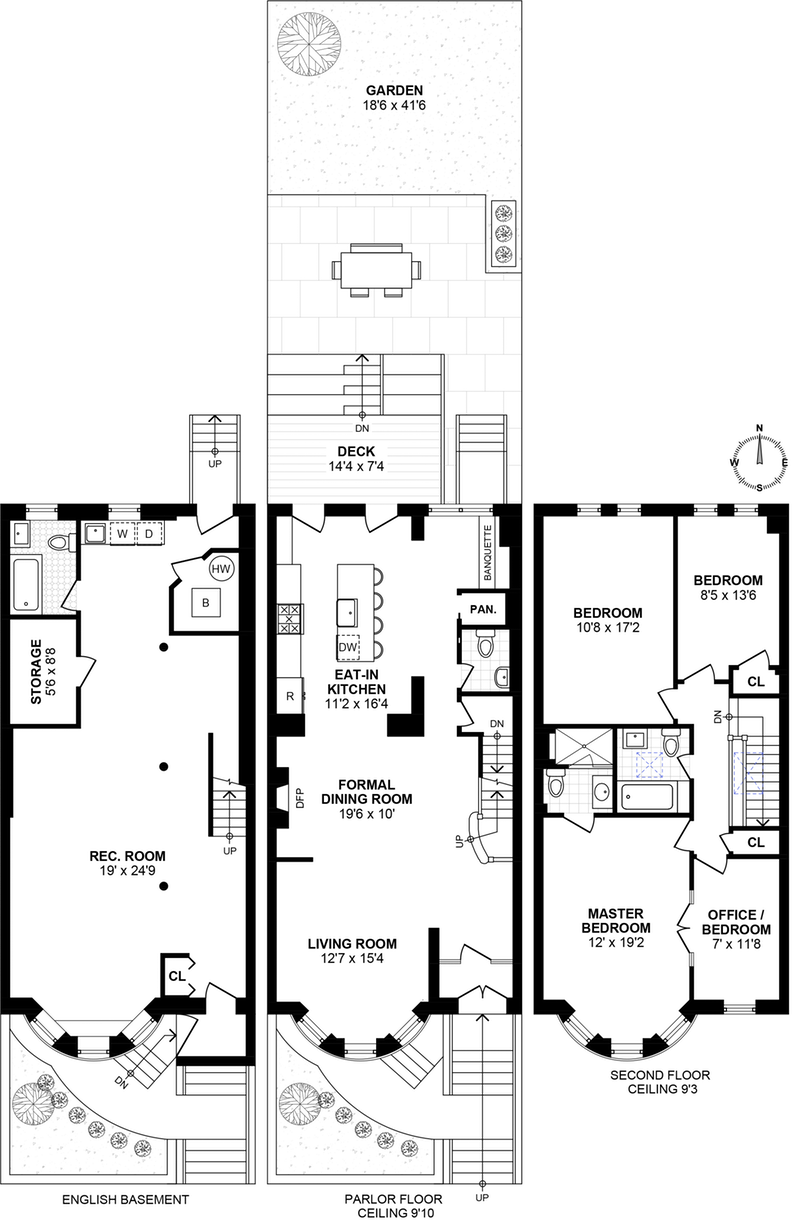 Floorplan for 127 Rutland Road, Townhouse