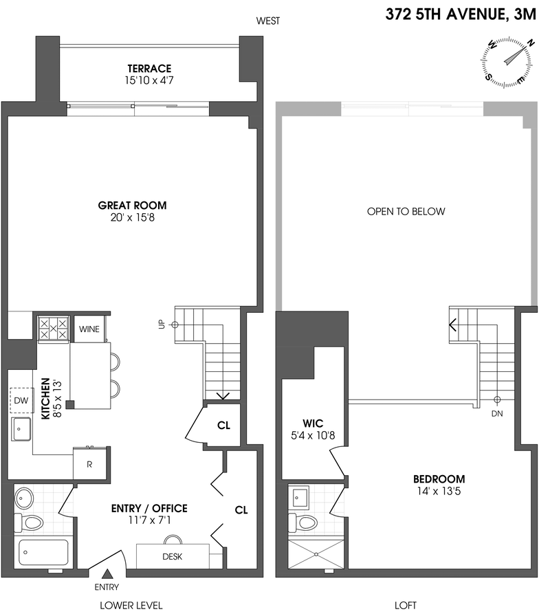 Floorplan for 372 Fifth Avenue