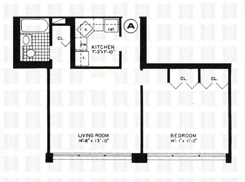 Floorplan for 333 East 45th Street, 28A