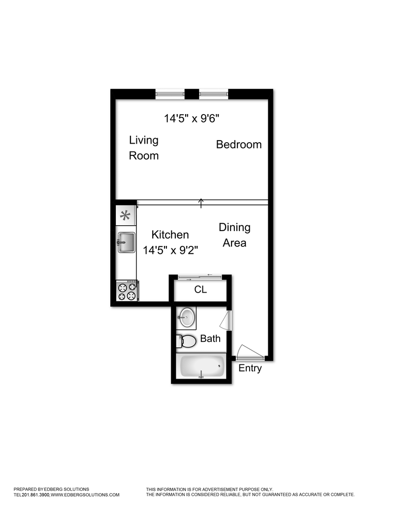 Floorplan for 320 49th St, 4C
