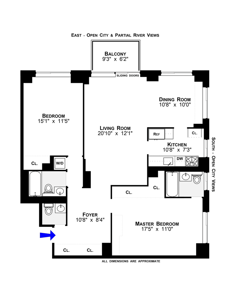 Floorplan for 171 East 84th Street, 14B