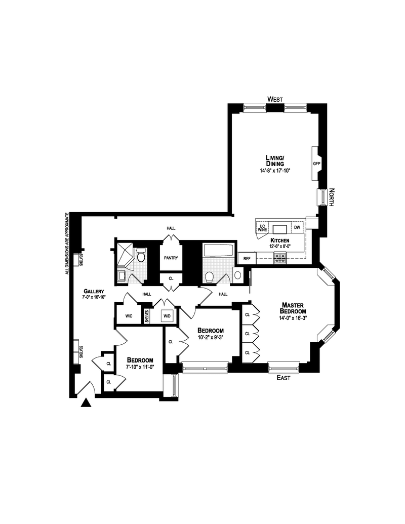 Floorplan for 190 Riverside Drive, 2D