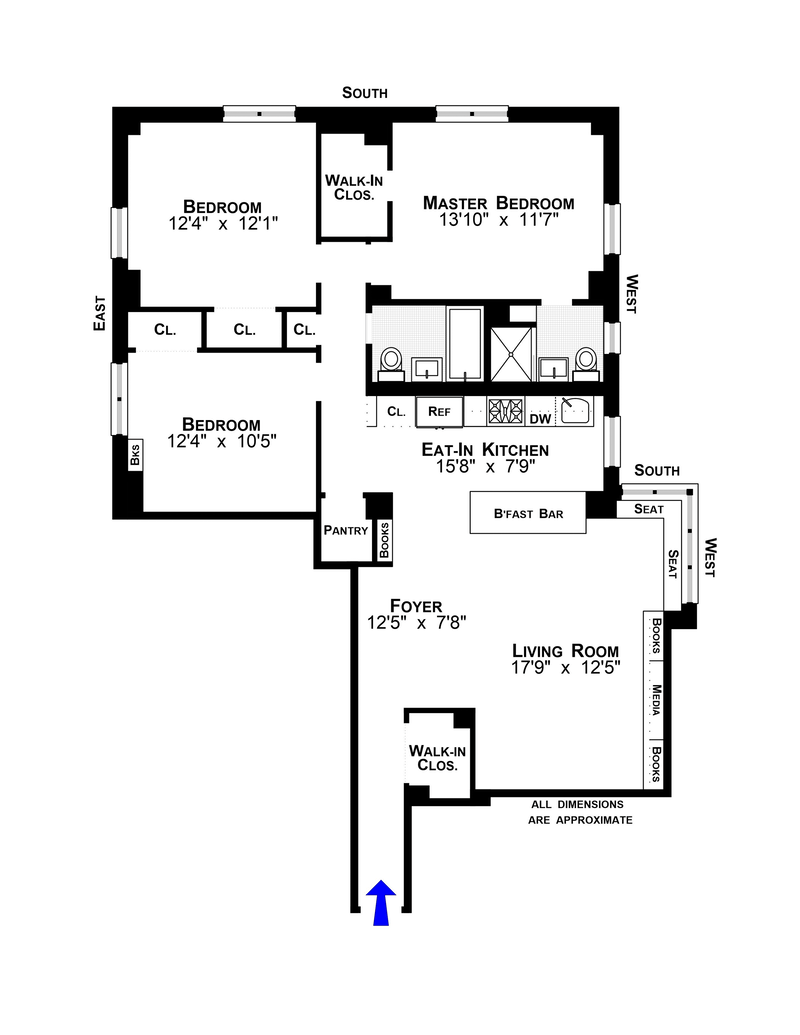 Floorplan for 413 Grand Street