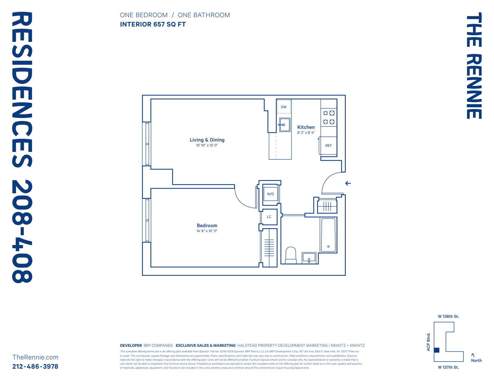 Floorplan for 2351 Adam Clayton Powell, 208