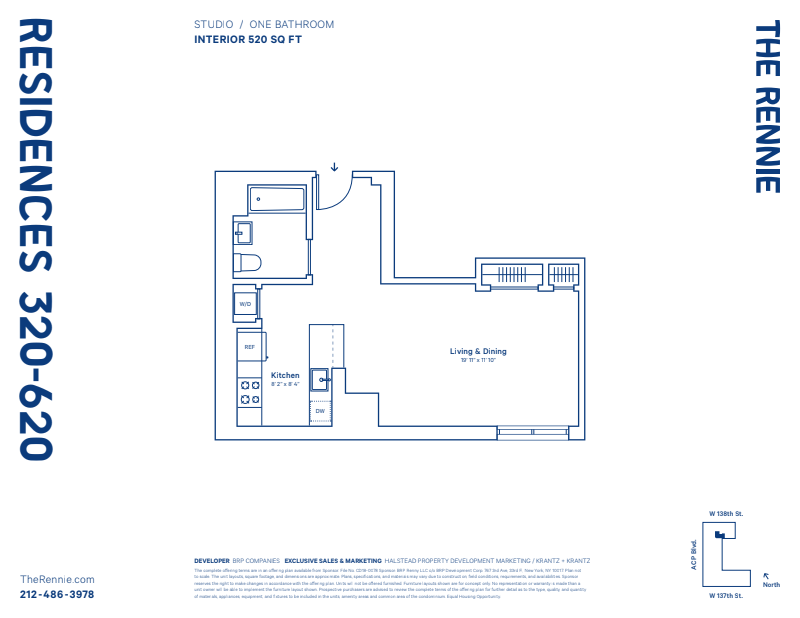 Floorplan for 2351 Adam Clayton Powell, 620