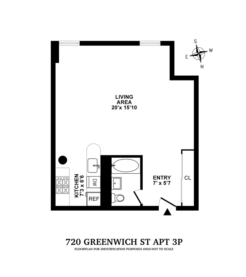 Floorplan for 720 Greenwich Street, 3P