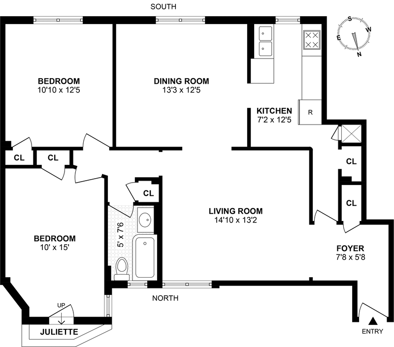 Floorplan for 2 Grace Court, 6R