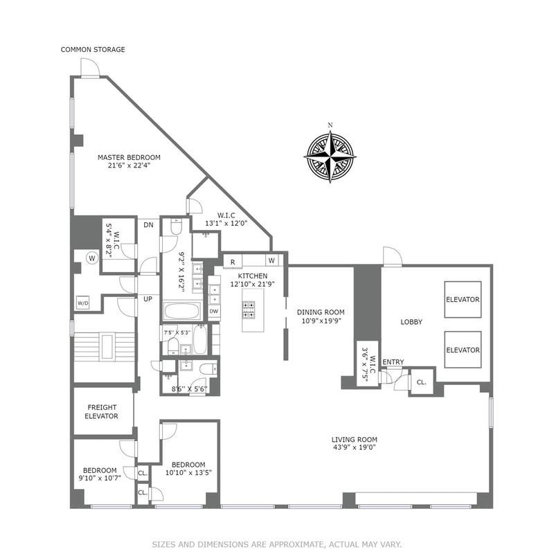 Floorplan for 205 West 19th Street, 8/F