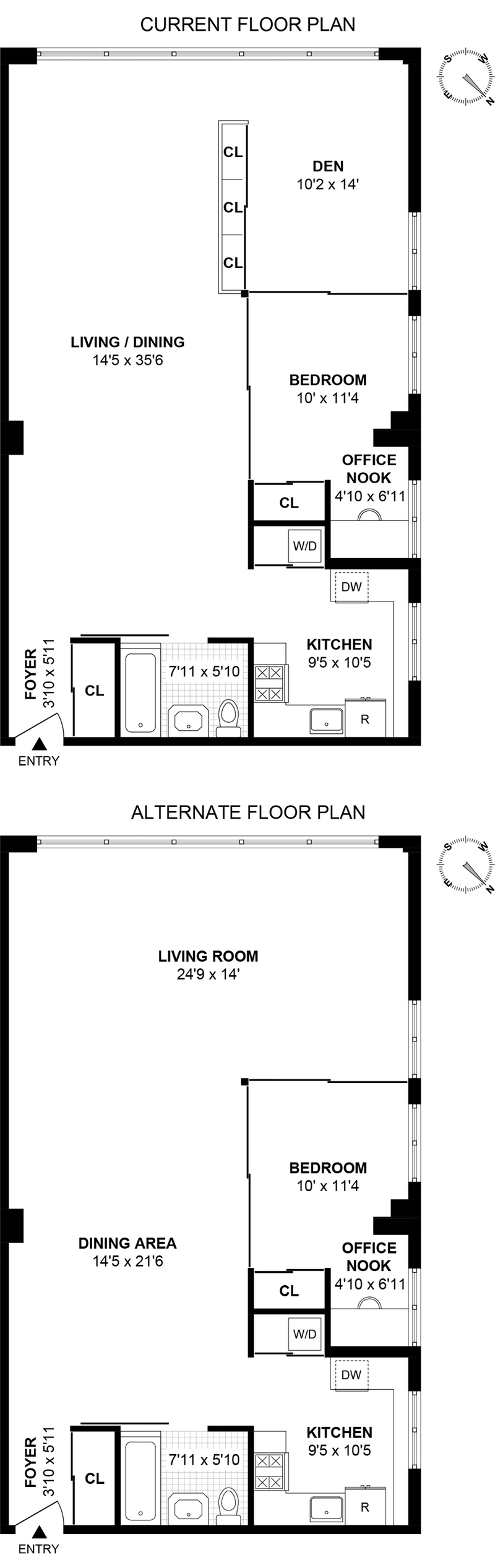 Floorplan for 535 Dean Street, 509