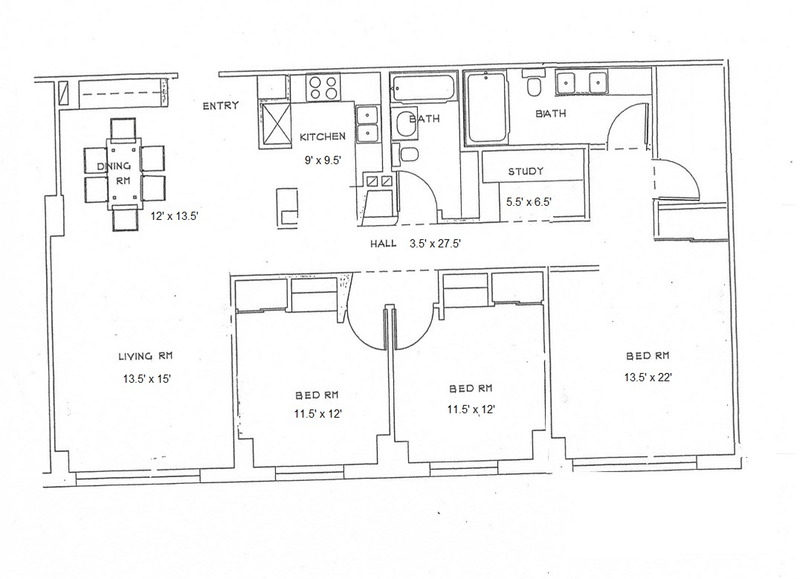 Floorplan for 201 East 25th Street
