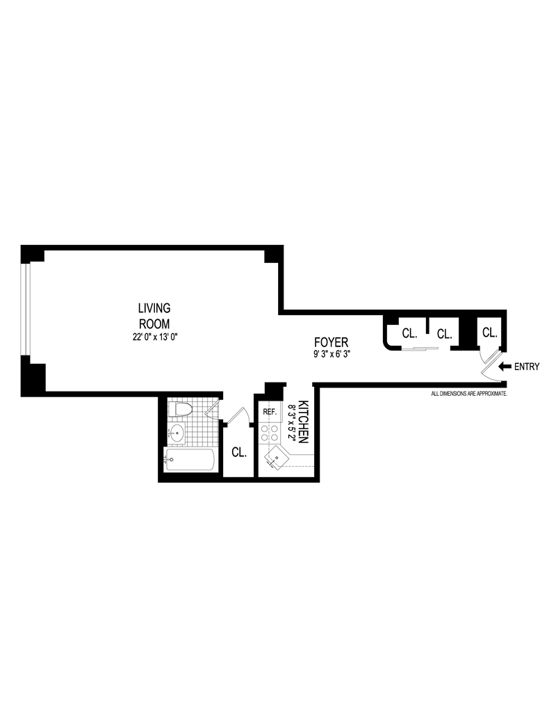 Floorplan for 249 East 48th Street, 9K