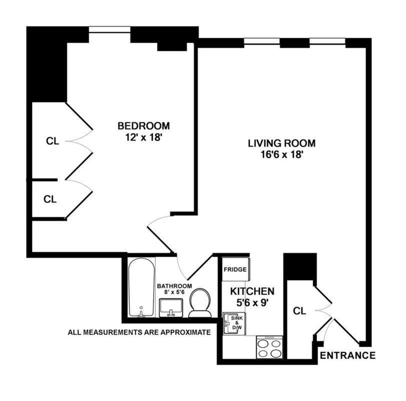 Floorplan for 56 Pine Street, 11B