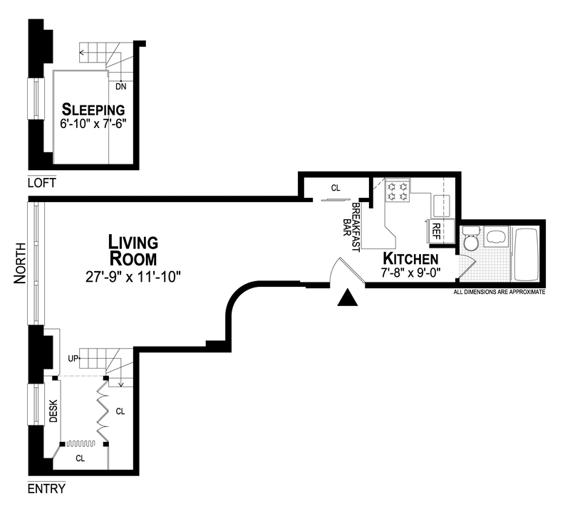 Floorplan for 310 East 23rd Street, 7J