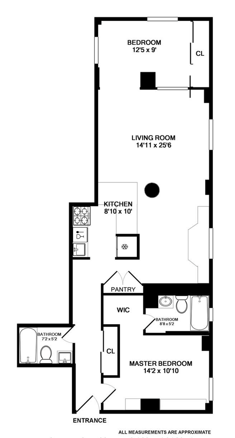 Floorplan for 312 East 23rd Street, 3D