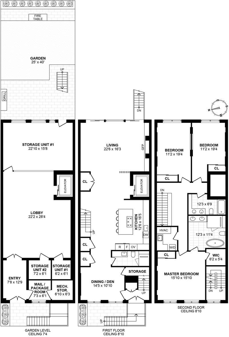 Floorplan for 407 Jefferson Street, 1