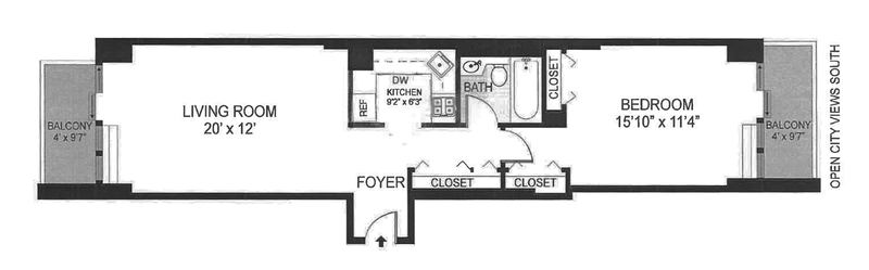 Floorplan for 130 West 79th Street, 11B