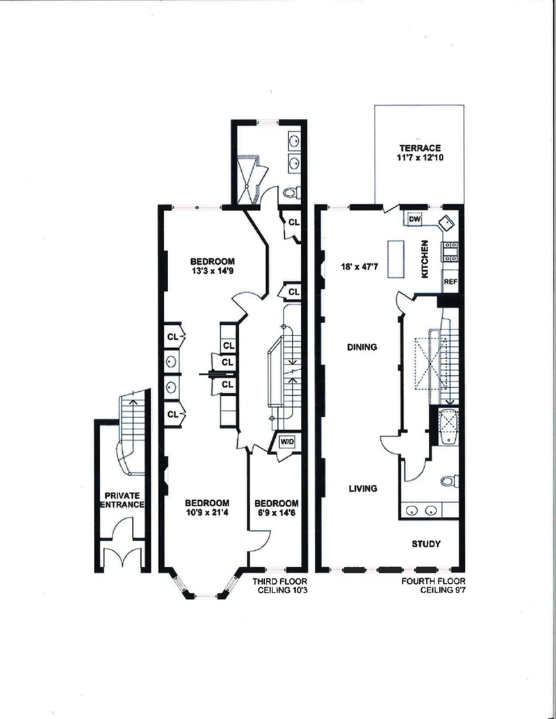 Floorplan for 605 7th Street, 2