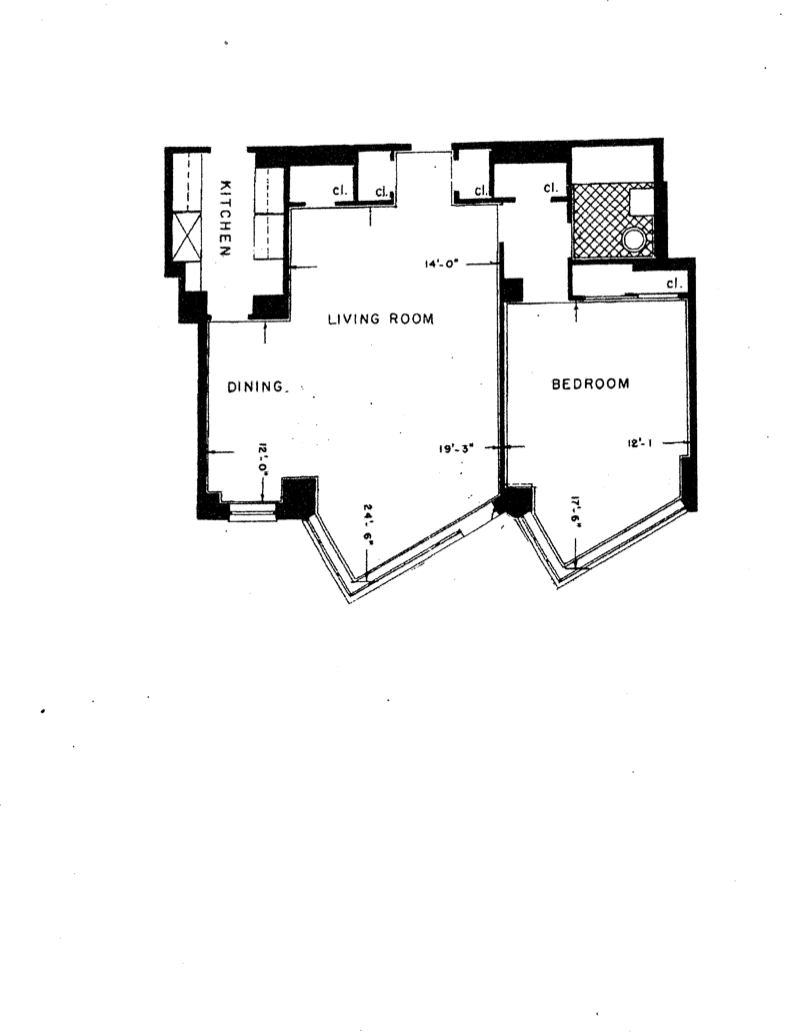 Floorplan for 60 Sutton Place South, 3MN