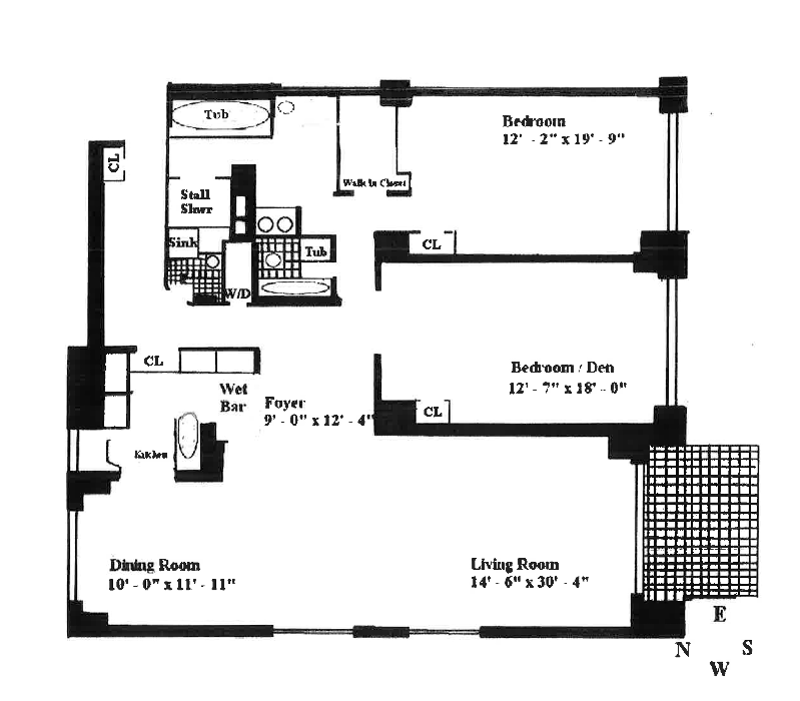 Floorplan for 303 East 57th Street, 43B