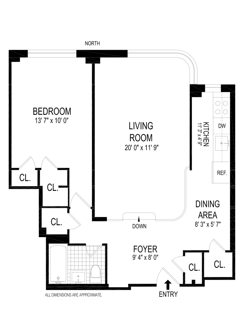 Floorplan for 340 East 52nd Street, 8C