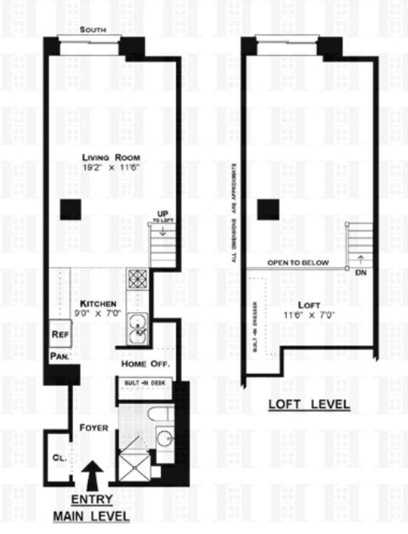 Floorplan for 310 East 23rd Street, 6B