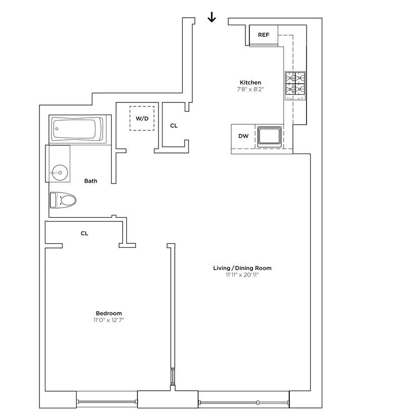 Floorplan for 88 Morningside Avenue, 3H