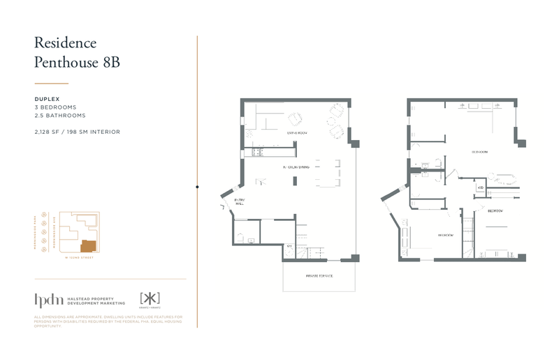 Floorplan for 92 Morningside Avenue, PH8B