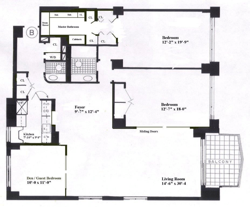 Floorplan for 303 East 57th Street, 36B